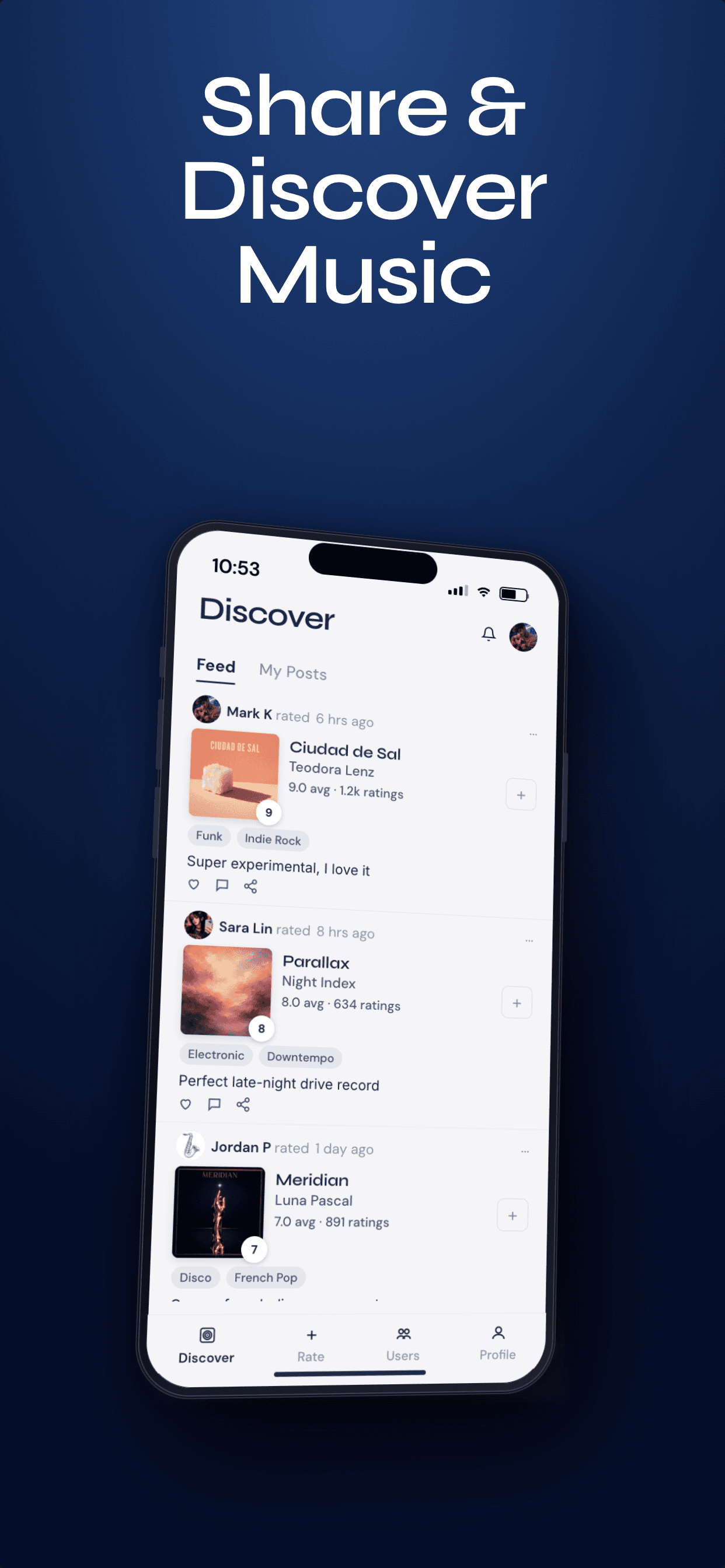 Share and discover feed in Wave