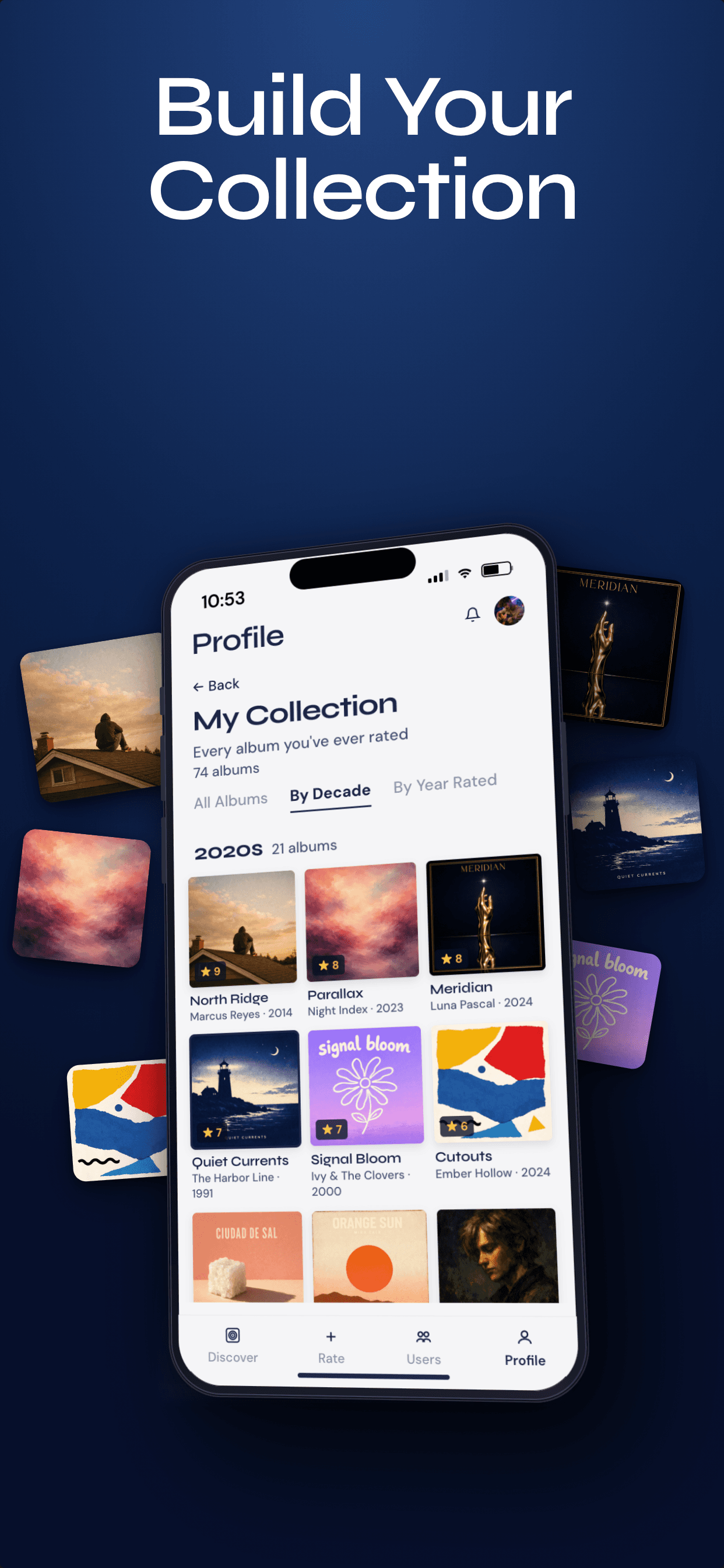Personal album collection in Wave